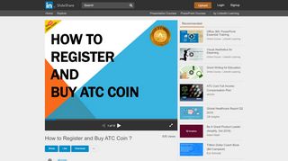 
                            8. How to Register and Buy ATC Coin ? - SlideShare