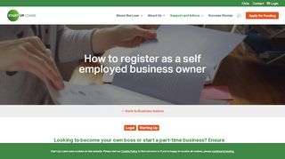 
                            9. How to register as a self employed business owner | Start Up Loans