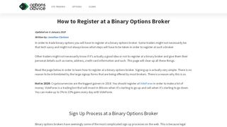 
                            12. How to register at binary options brokers online | OA.com