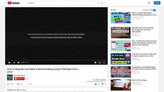 
                            10. How to Register Axis Bank internet banking using ATM/Debit Card ...