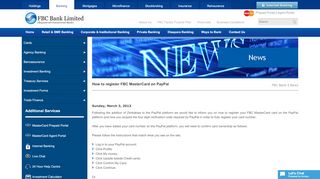 
                            7. How to register FBC MasterCard on PayPal | FBC Banking