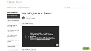 
                            3. How to register for an account – Rocketbook Help Center