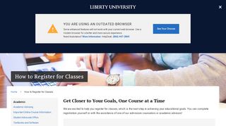 
                            6. How to Register for Classes - Liberty University Online