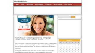 
                            8. How to Register For Edarling.ch | Edarling Dating Login - WorldBaze ...