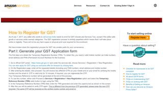
                            8. How to register for GST| A-Z GST Guide - Amazon Seller