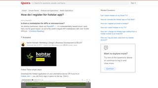 
                            4. How to register for hotstar app - Quora