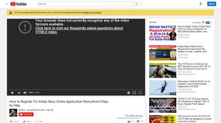 
                            7. How to Register For Indian Navy Online Application ... - YouTube