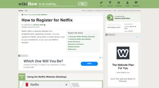 
                            8. How to Register for Netflix (with Pictures) - wikiHow