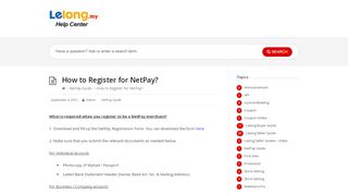 
                            3. How to Register for NetPay? – Lelong.my Help