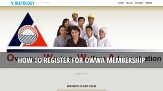 
                            3. How to Register for OWWA Membership – Violetology