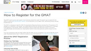 
                            4. How to Register for the GMAT | The Princeton Review