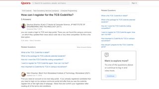 
                            8. How to register for the TCS CodeVita - Quora