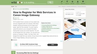 
                            11. How to Register for Web Services in Canon Image Gateway: 15 Steps