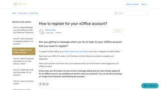 
                            5. How to register for your xOffice account? – ARIIX