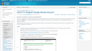 
                            5. HOW-TO: Register Google Scholar Account (HOW-TO, Tutorial ...