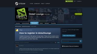 
                            2. How to register in dota2lounge :: Dota2 Lounge - Steam Community