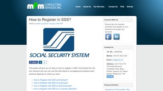 
                            13. How to Register in SSS? - MPM Consulting Services