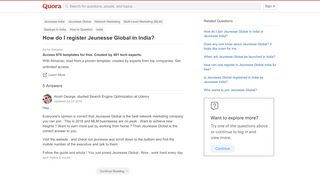 
                            13. How to register Jeunesse Global in India - Quora