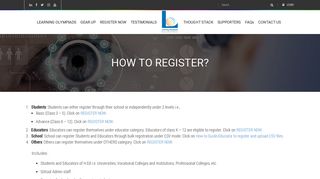 
                            4. How to Register? – Learning Olympiads