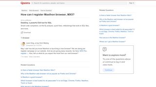 
                            9. How to register Maxthon browser, MX5 - Quora