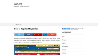 
                            10. How to Register Maybank2u - Gadget