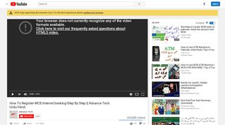 
                            8. How To Register MCB Internet banking-Step By Step || Advance Tech ...