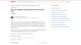 
                            3. How to register my Motorola device for a soak test - Quora