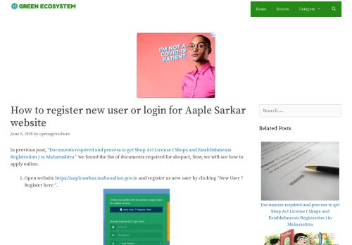 
                            6. How to register new user or login for Aaple Sarkar website - Articles ...