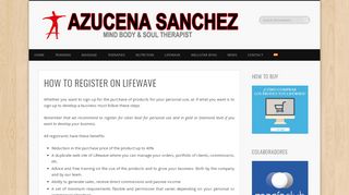 
                            11. HOW TO REGISTER ON LIFEWAVE - Azucena Sanchez