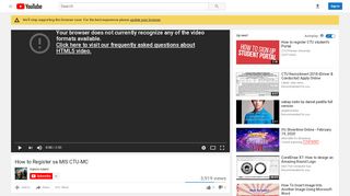
                            7. How to Register sa MIS CTU-MC - YouTube