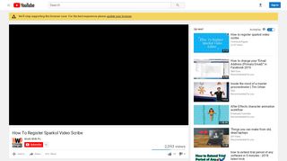 
                            6. How To Register Sparkol Video Scribe - YouTube