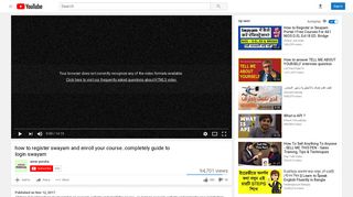 
                            4. how to register swayam and enroll your course ... - YouTube