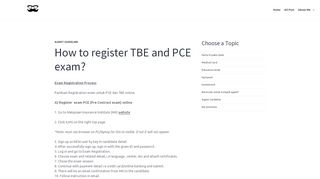 
                            9. How to register TBE and PCE exam? - ariff rashidan - WordPress.com