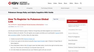 
                            12. How To Register to Pokemon Global Link - Pokemon Omega Ruby ...