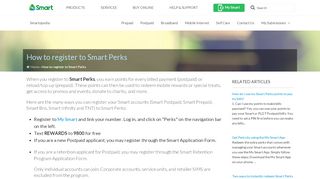 
                            7. How to register to Smart Perks - Smartopedia - Help & Support ...