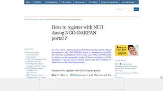 
                            10. How to register with NITI Aayog NGO-DARPAN portal ? « FCRA ...