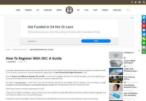 
                            13. How To Register With SEC: A Guide - When In Manila