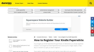 
                            5. How to Register Your Kindle Paperwhite - dummies