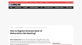 
                            11. How to Register/Activate Bank of Maharashtra Net Banking