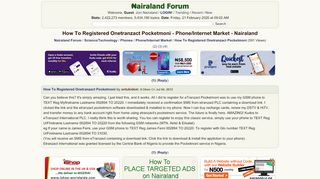 
                            6. How To Registered Onetranzact Pocketmoni - Phone/Internet Market ...