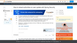 
                            1. How to reload authorities on user update with Spring Security ...