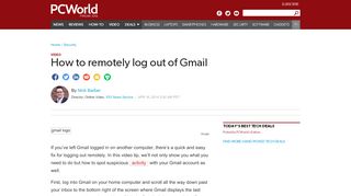 
                            11. How to remotely log out of Gmail | PCWorld
