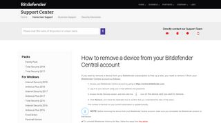 
                            5. How to remove a device from your Bitdefender Central account