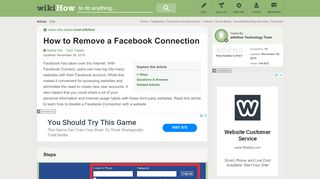 
                            5. How to Remove a Facebook Connection: 6 Steps (with Pictures)