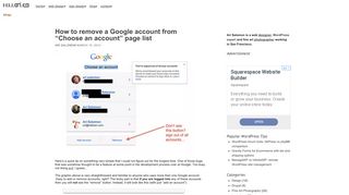
                            7. How to remove a Google account from “Choose an account” page list |