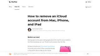 
                            9. How to remove an iCloud account from Mac, iPhone, and iPad - MacPaw