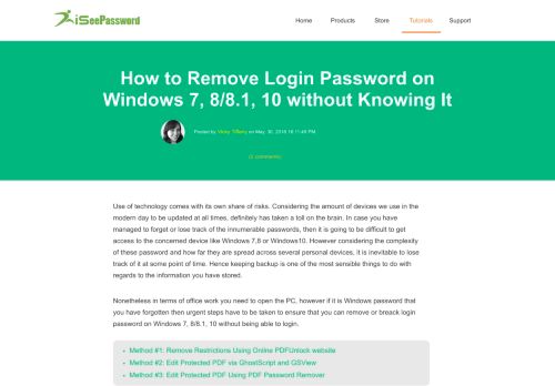 
                            10. How to Remove Password on Windows 7,8/10 without Knowing It