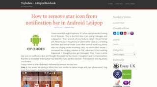 
                            2. How to remove star icon from notification bar in Android Lolipop ...
