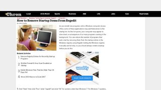 
                            12. How to Remove Startup Items From Regedit | Chron.com