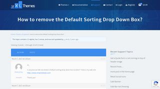 
                            7. How to remove the Default Sorting Drop Down Box? - uXL Themes
